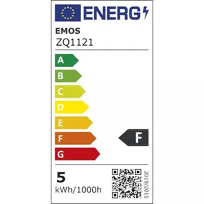 LED žárovka EMOS Lighting E27, 230V, 5W, 470lm, 4000k, neutrální bilá, 30000h, Mini Globe